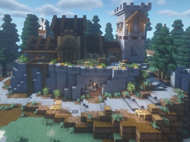 Chọn Địa Điểm Phù Hợp Xây Nhà Trong Minecraft