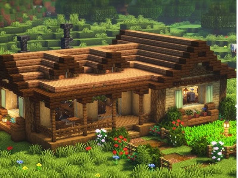 Kiểm Tra Nhà Minecraft Sau Khi Hoàn Thiện