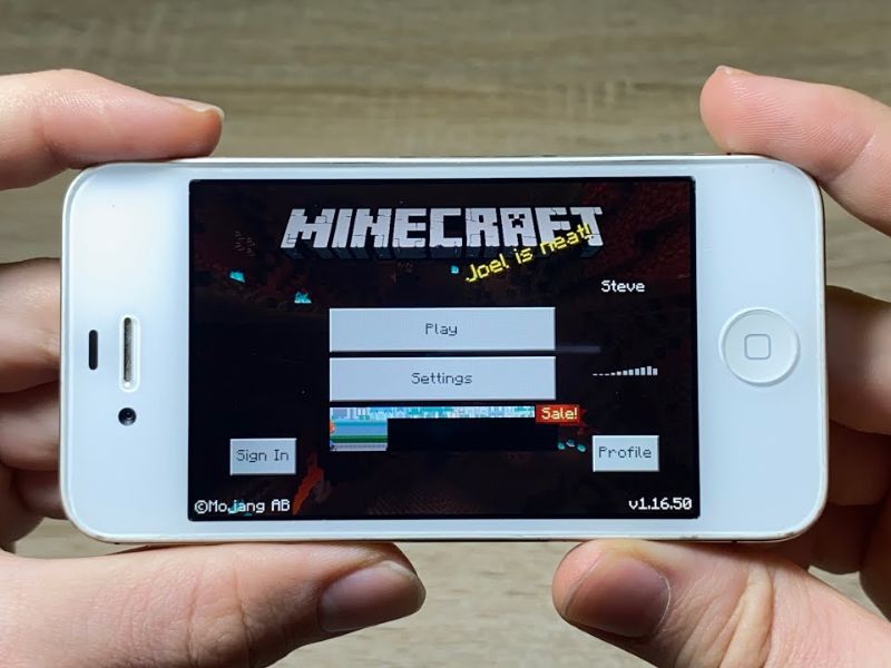 Minecraft yêu cầu iPhone 5s trở lên
