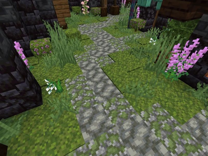 Tạo Lối Đi và Vườn Cây Minecraft