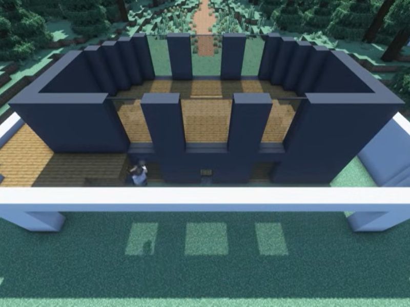 Xây dựng nền móng và tường Minecraft