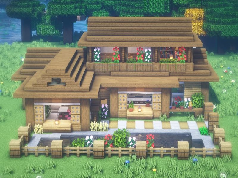 Xây Nhà Gỗ Trong Minecraft