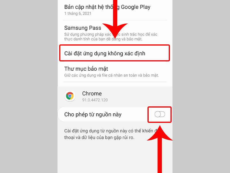 Chỉnh Nguồn Không Xác Định Trên Điện Thoại Android