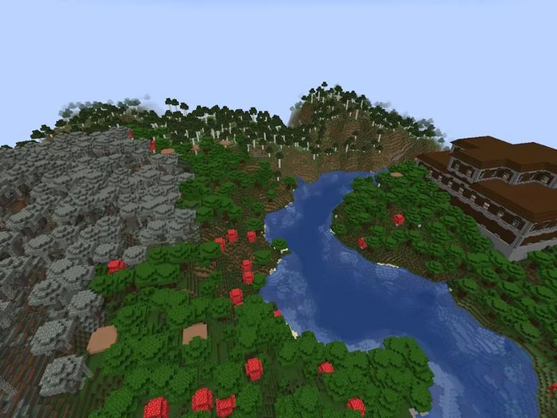Another Pale Garden Seed nằm trong top Seed Minecraft đẹp nhất