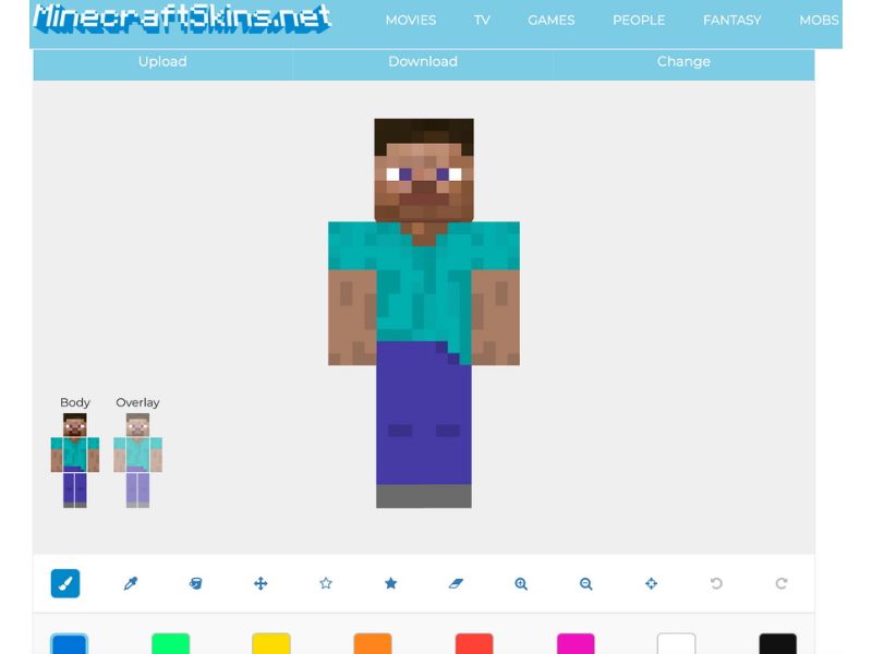 Cách Tạo Skin Minecraft Trên Máy Tính Bằng MinecraftSkins