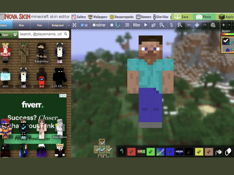 Cách Tạo Skin Minecraft Trên Máy Tính Bằng Nova Skin