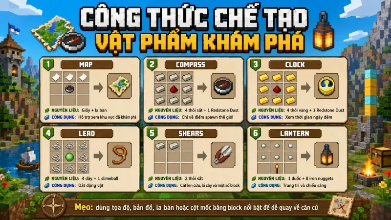 Công Thức Chế Tạo Vật Phẩm Khám Phá