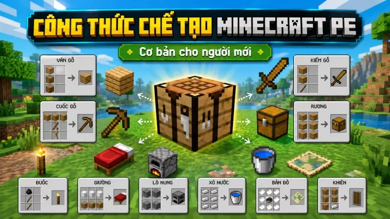 Công Thức Chế Tạo Minecraft PE Hoạt Động Như Thế Nào