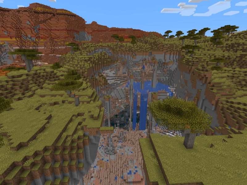 Exposed Ancient City Spawn nằm trong top Seed Minecraft đẹp nhất