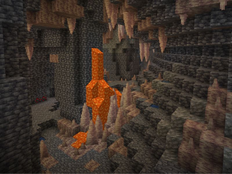 Giant Cheese Cave nằm trong top Seed Minecraft đẹp nhất