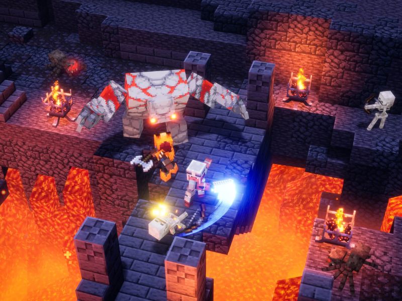 Lối Chơi Hack-and-Slash Thú Vị Trong Minecraft Dungeons APK
