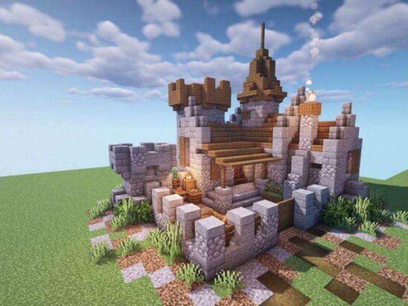 Mẫu Lâu Đài Trong Minecraft 