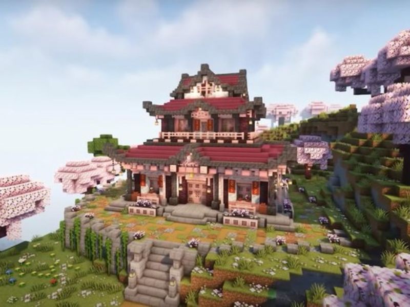 Mẫu Nhà Phong Cách Nhật Bản Trong Minecraft 