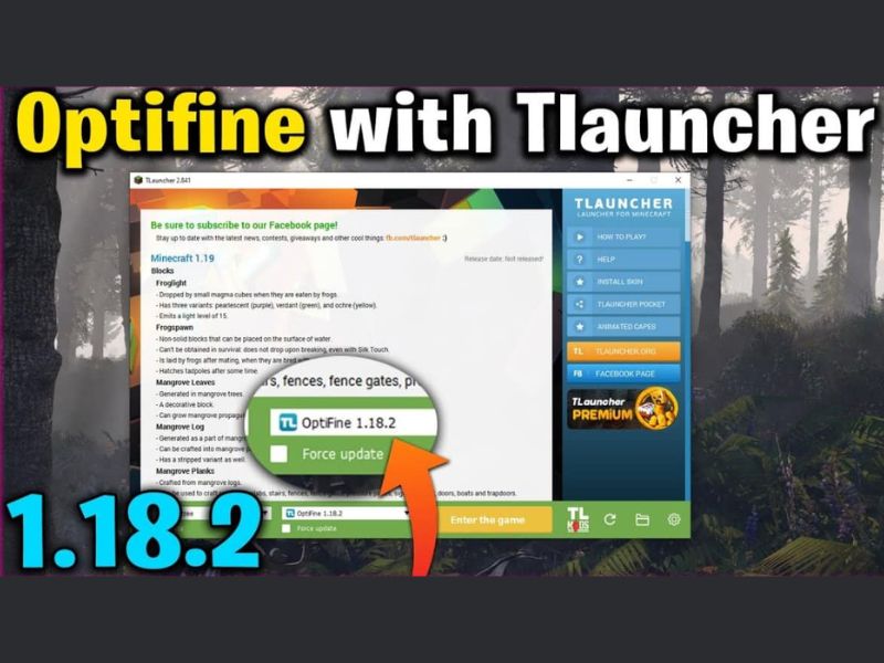 TLauncher Minecraft Hỗ Trợ Cài Đặt Các Mod Và Optifine