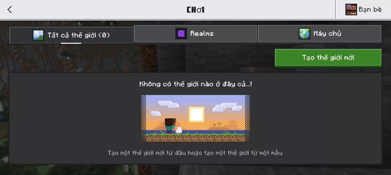 Ngôn ngữ tiếng Việt đã được cài đặt thành công trên Minecraft