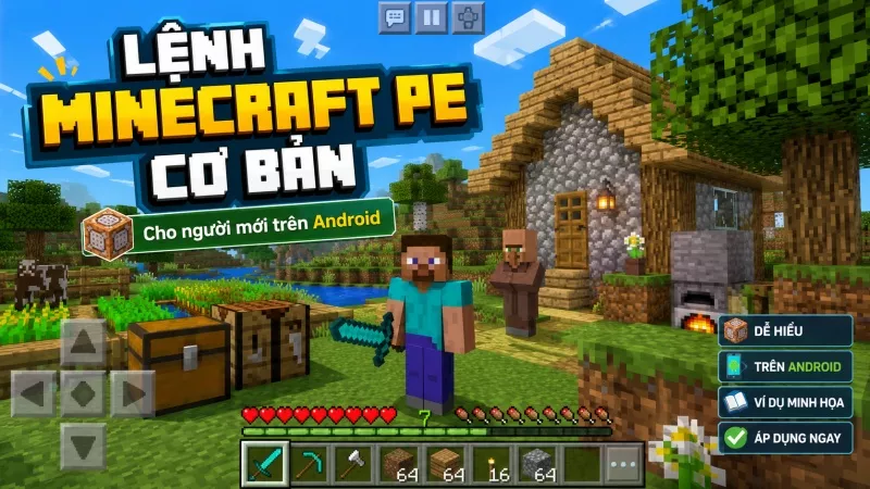 Lệnh Minecraft PE Là Gì