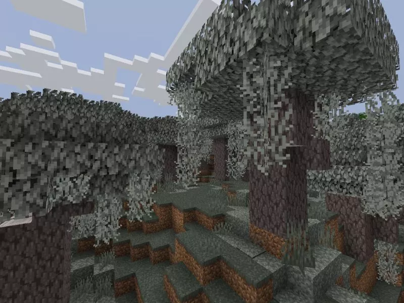 Khám phá khu vườn Pale Garden trong Minecraft 1.21.60 APK