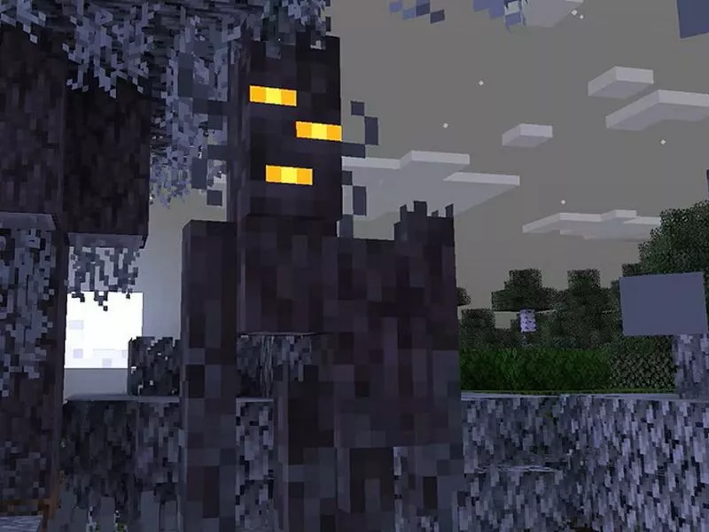 Quái vật Creaking đáng sợ trong Minecraft 1.21.60 APK