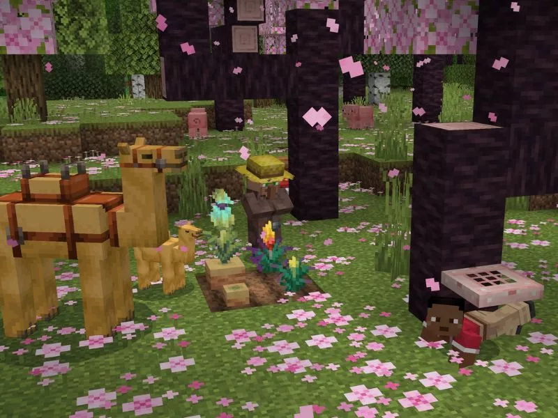 Thêm tính năng bò trong Minecraft PE 1.20.10 Tiếng Việt