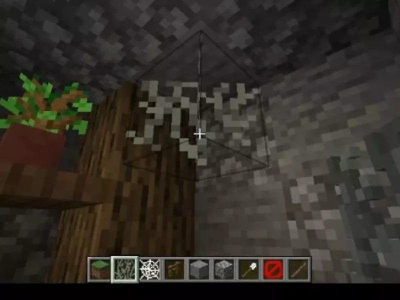 Trang trí với khối rêu treo trong Minecraft 1.21.60 APK