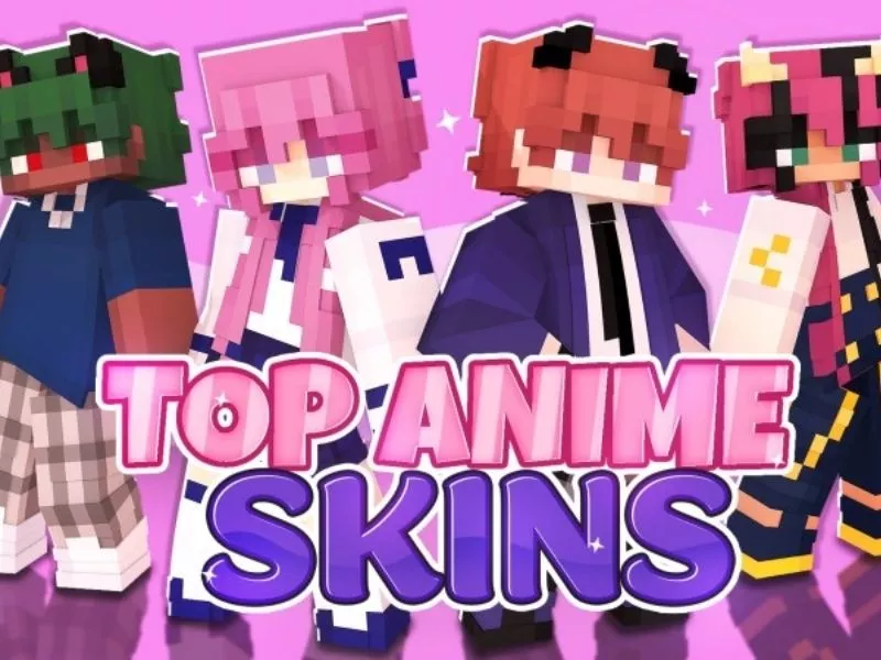 Top Anime Skins 2 Trong Skin Pack Minecraft
